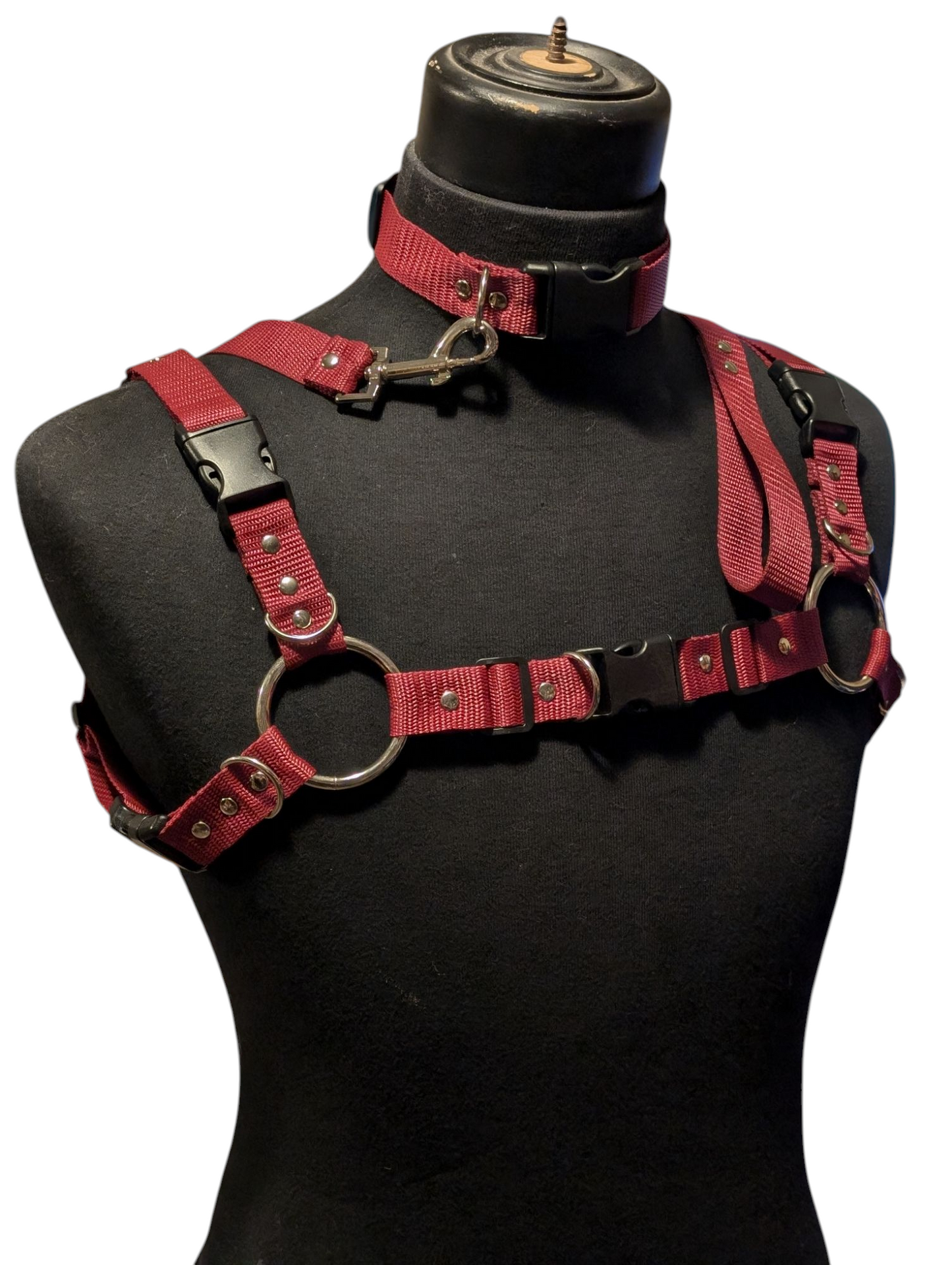 BURNT MAROON Bulldog Harness Set