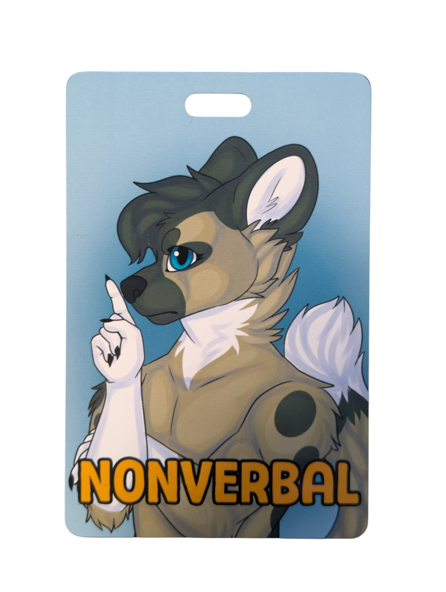 NON VERBAL HOBBY BADGE