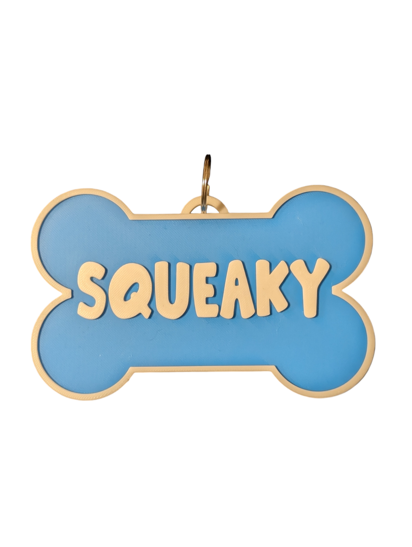 BLUE SQUAKY Fursuit Collar Tag