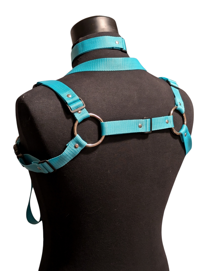 Glacier Blue Bulldog Harness Set
