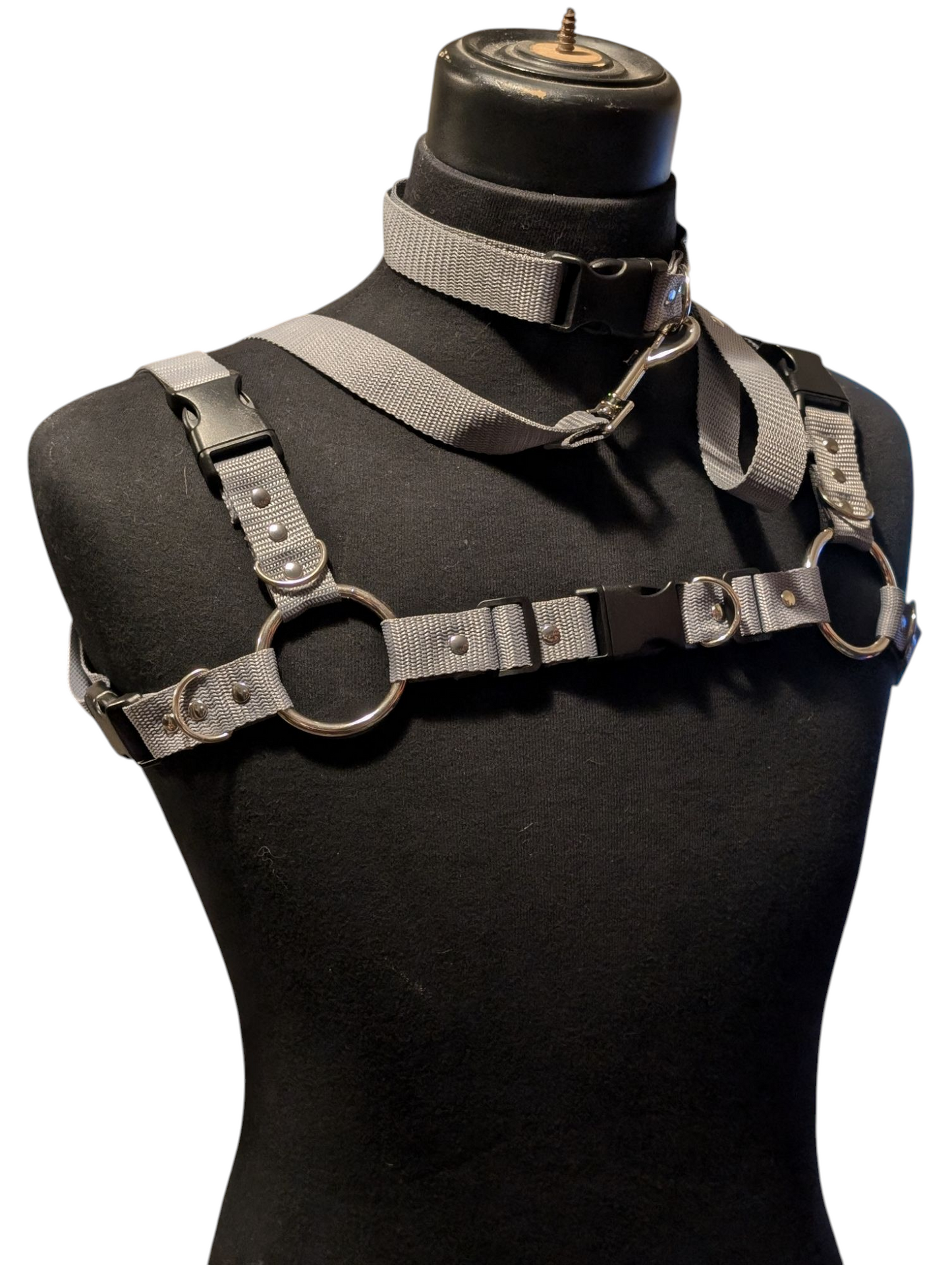 SPACE GRAY Bulldog Harness Set