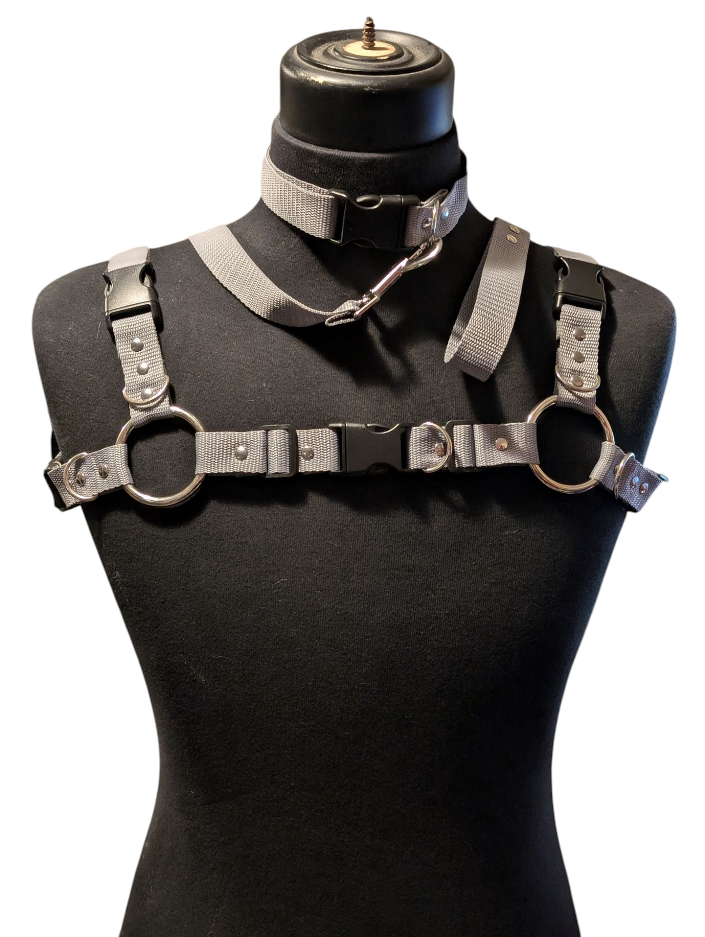 SPACE GRAY Bulldog Harness Set