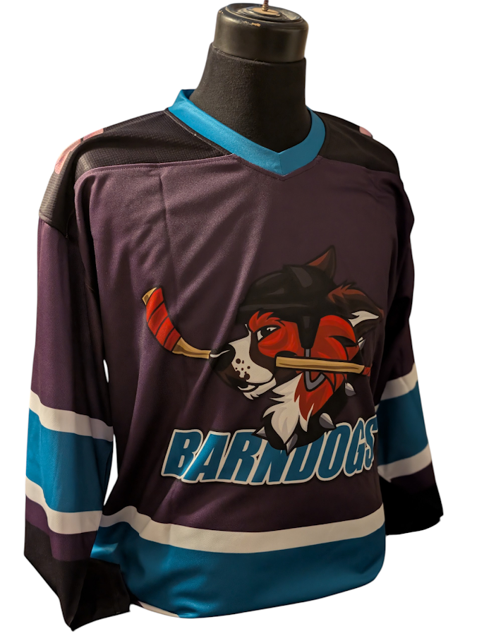 BARN DOGS HOCKEY JERSEY (SIZE M)