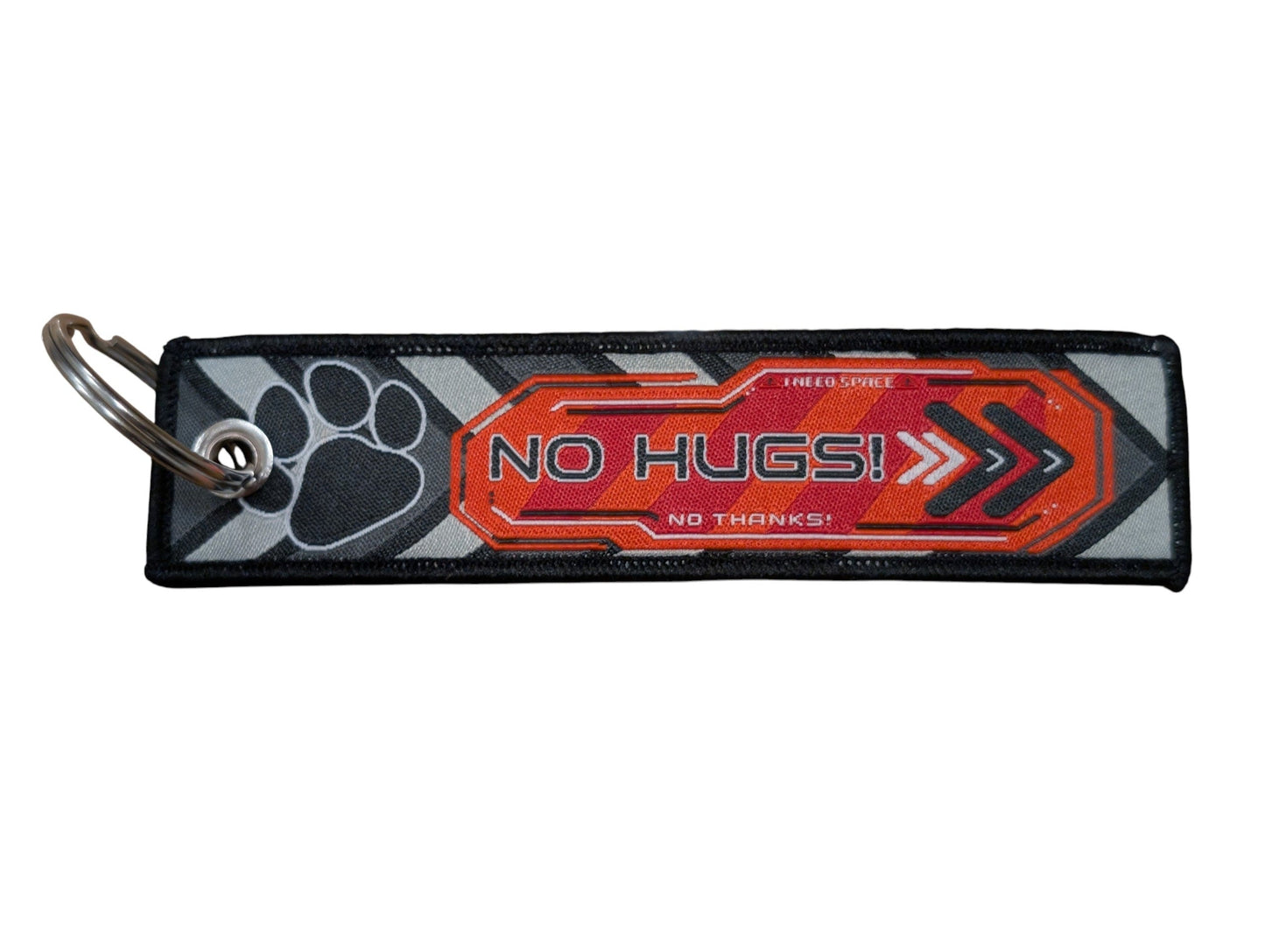 NO HUGS Jet tag