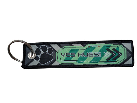 YES HUGS Jet tag