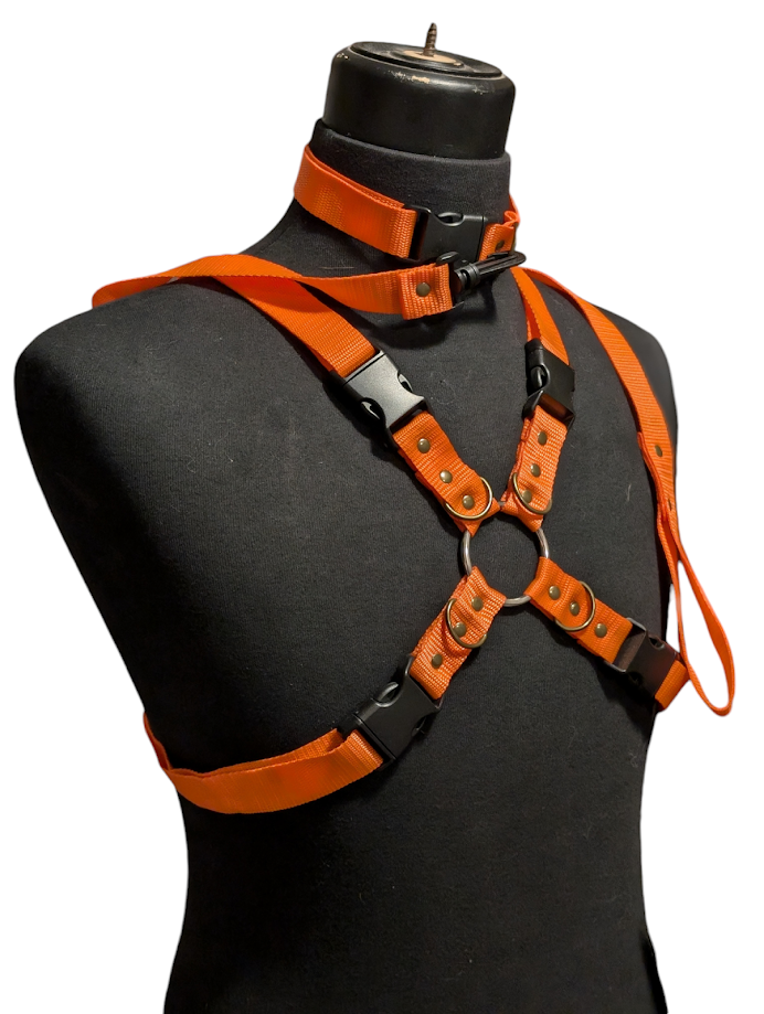 NEON ORANGE X HARNESS