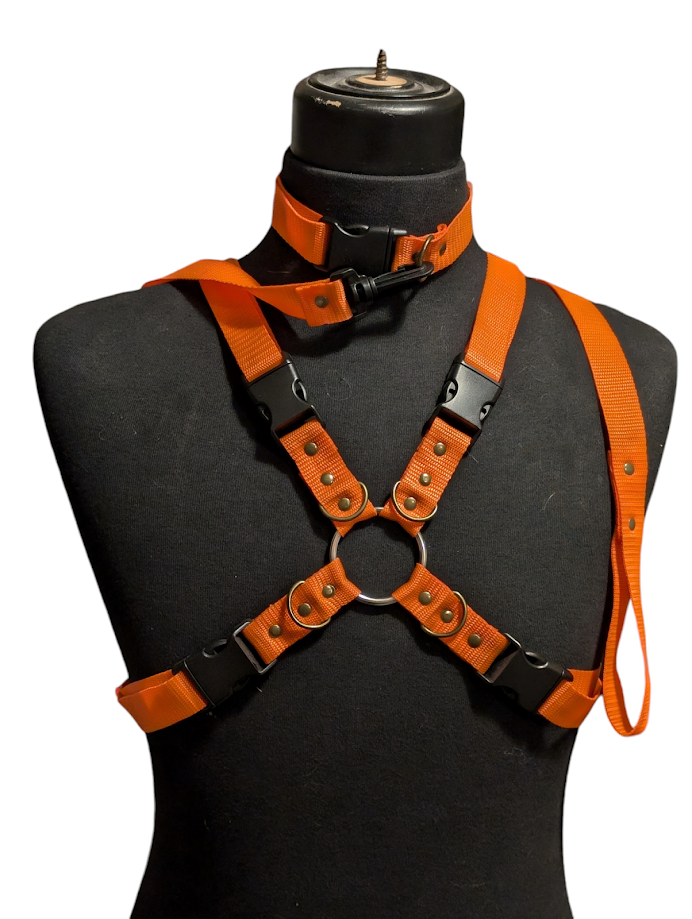 NEON ORANGE X HARNESS