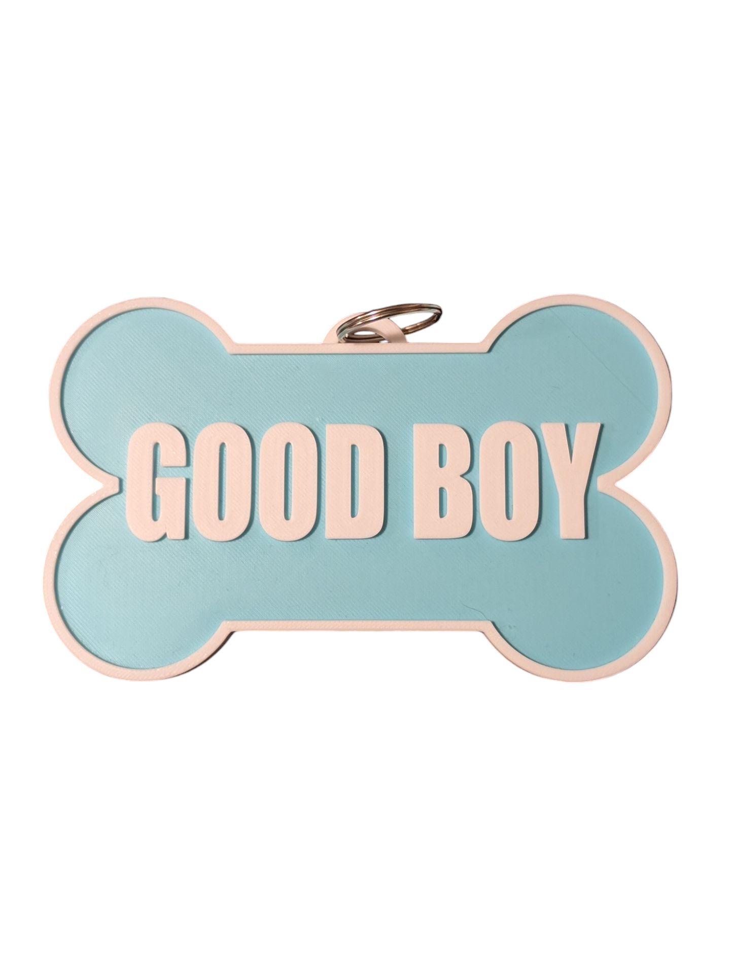 TEAL GOOD BOY Fursuit Collar Tag