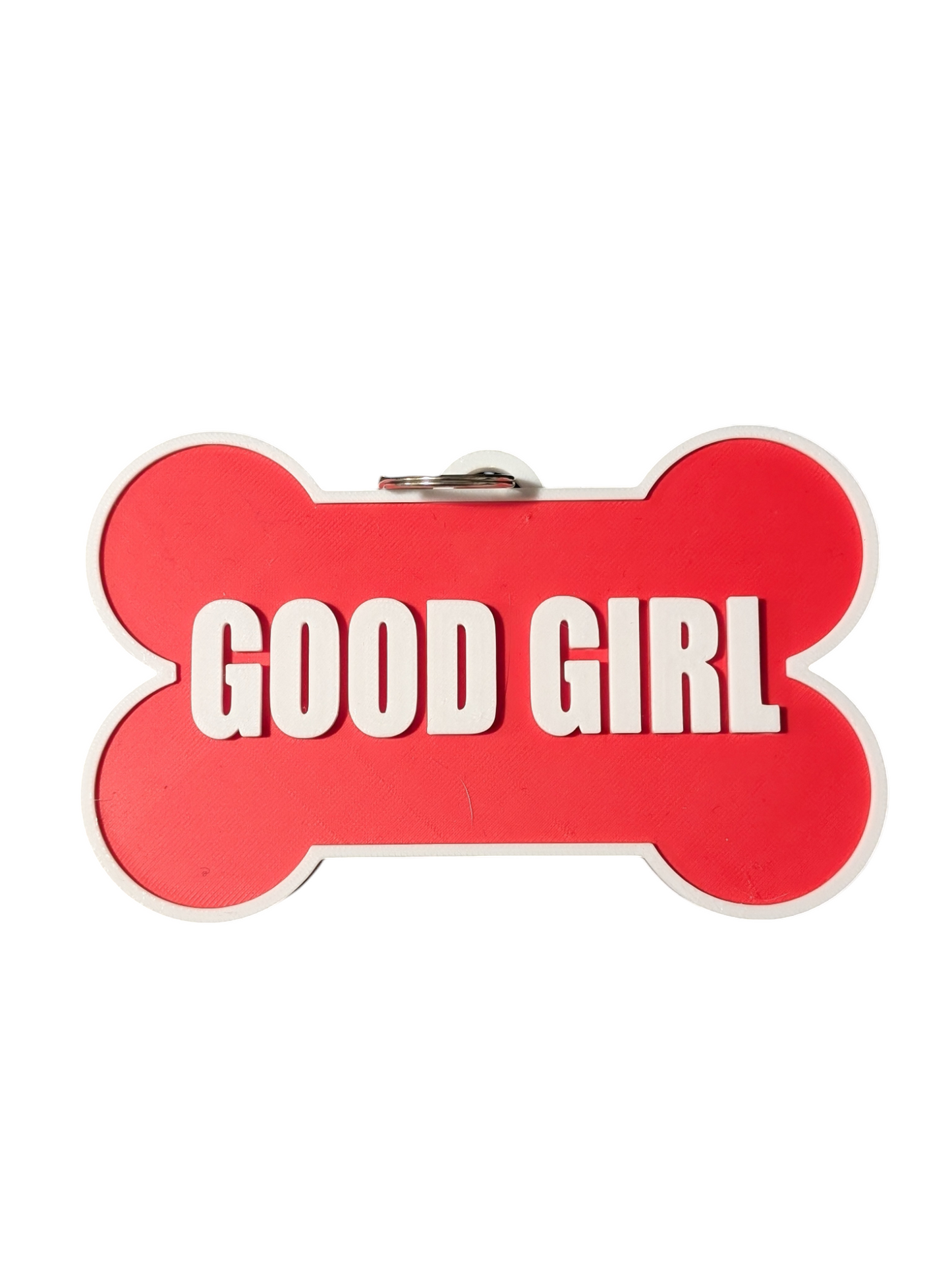 RED GOOD GIRL Fursuit Collar Tag