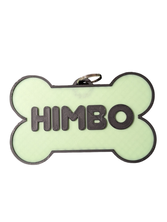 GLOW IN THE DARK HIMBO Fursuit Collar Tag