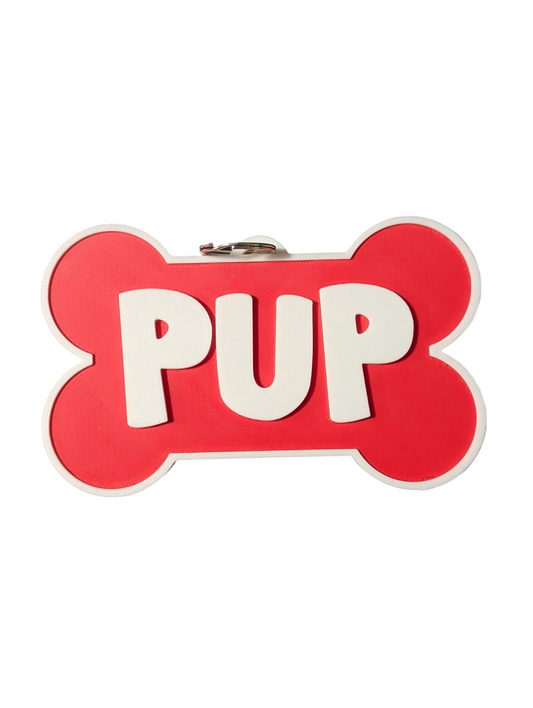 RED PUP Fursuit Collar Tag