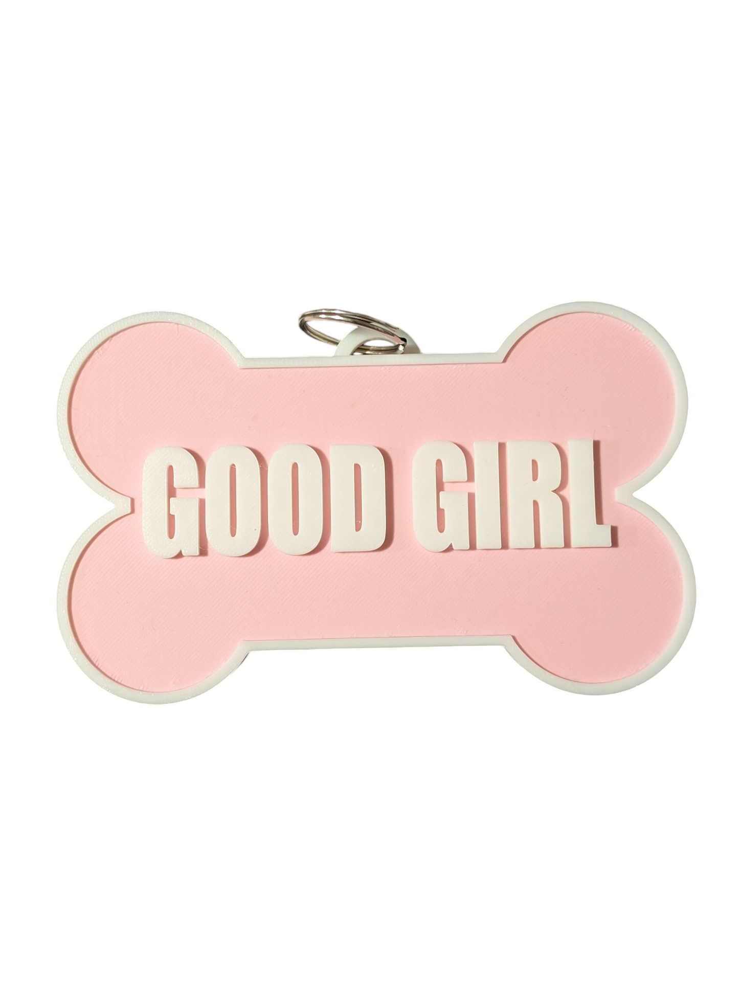 PINK GOOD GIRL Fursuit Collar Tag