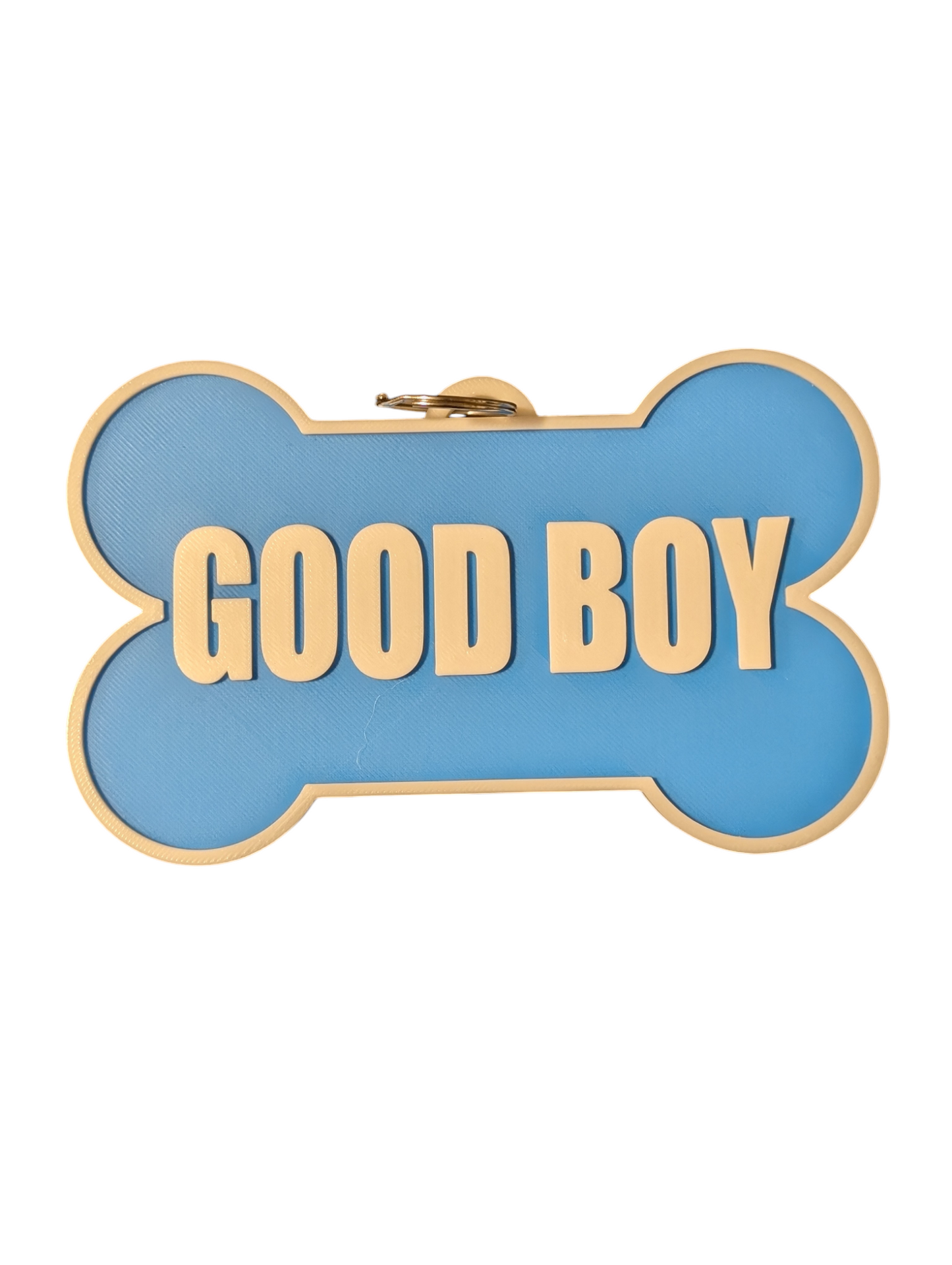 BLUE GOOD BOY Fursuit Collar Tag