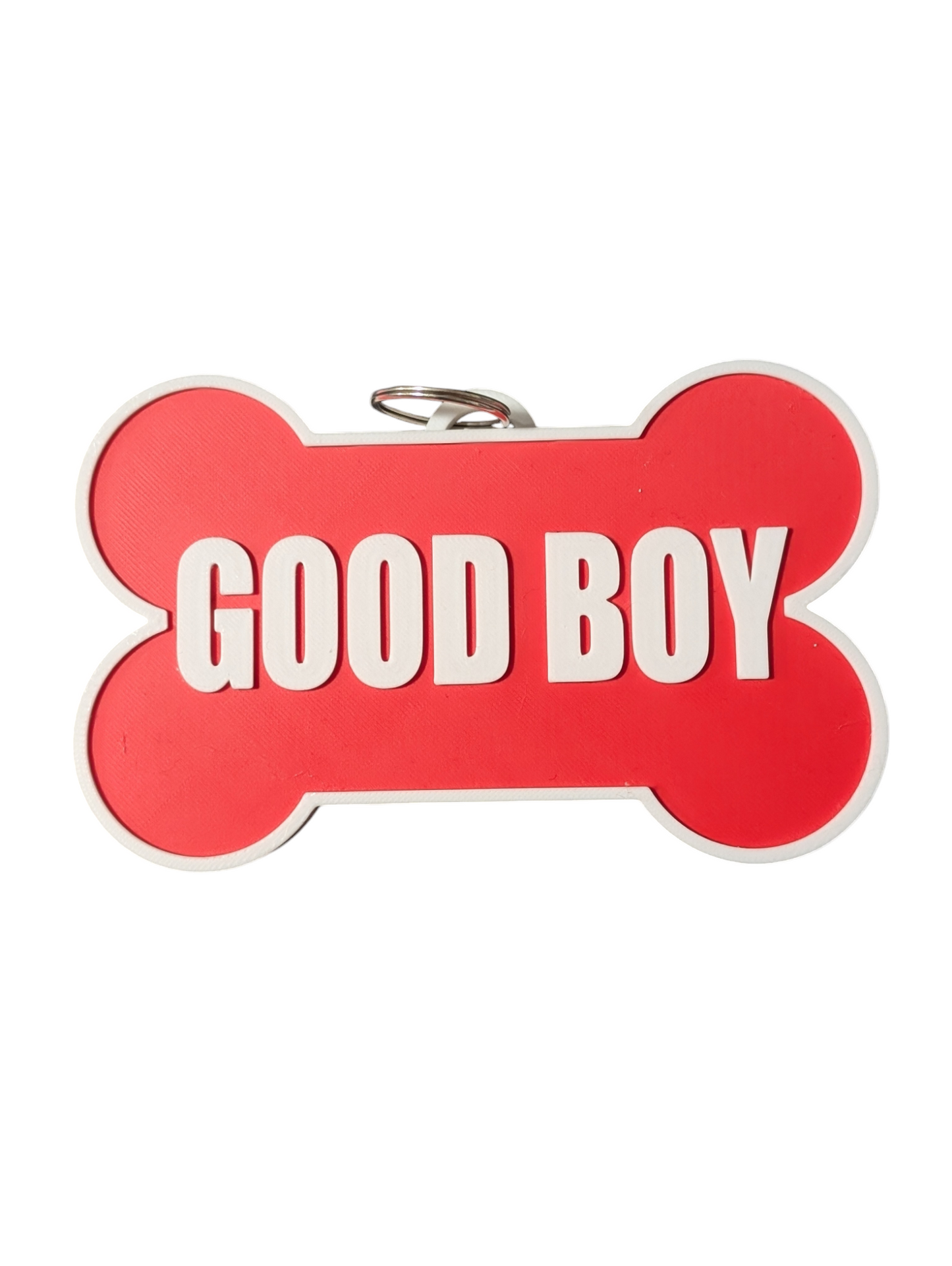 RED GOOD BOY Fursuit Collar Tag