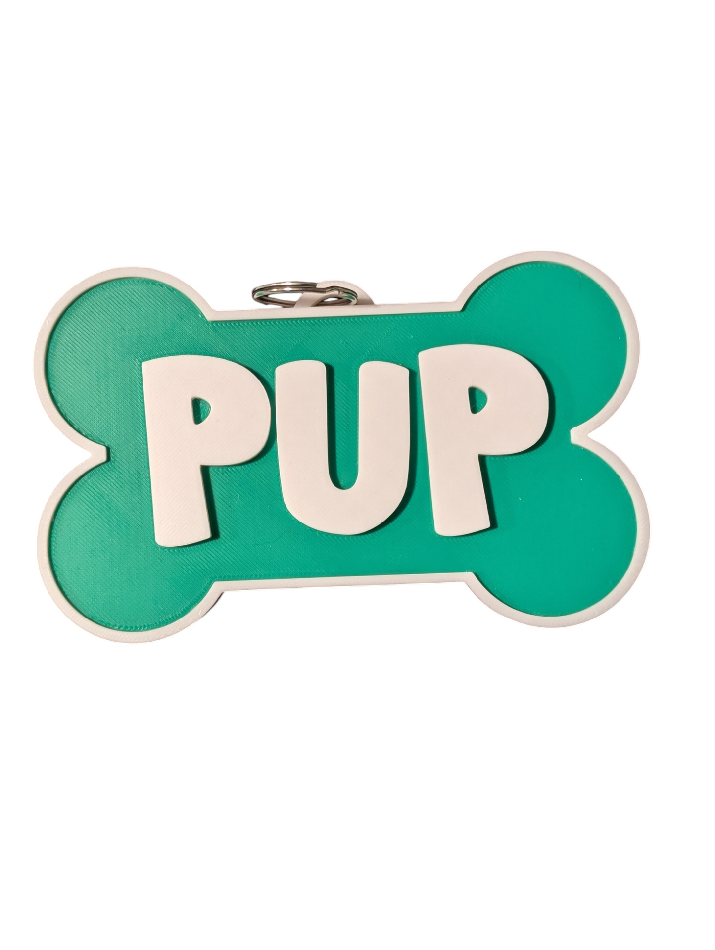 GREEN PUP Fursuit Collar Tag