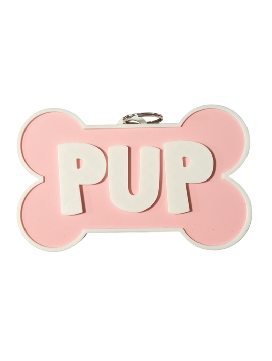 PINK PUP Fursuit Collar Tag