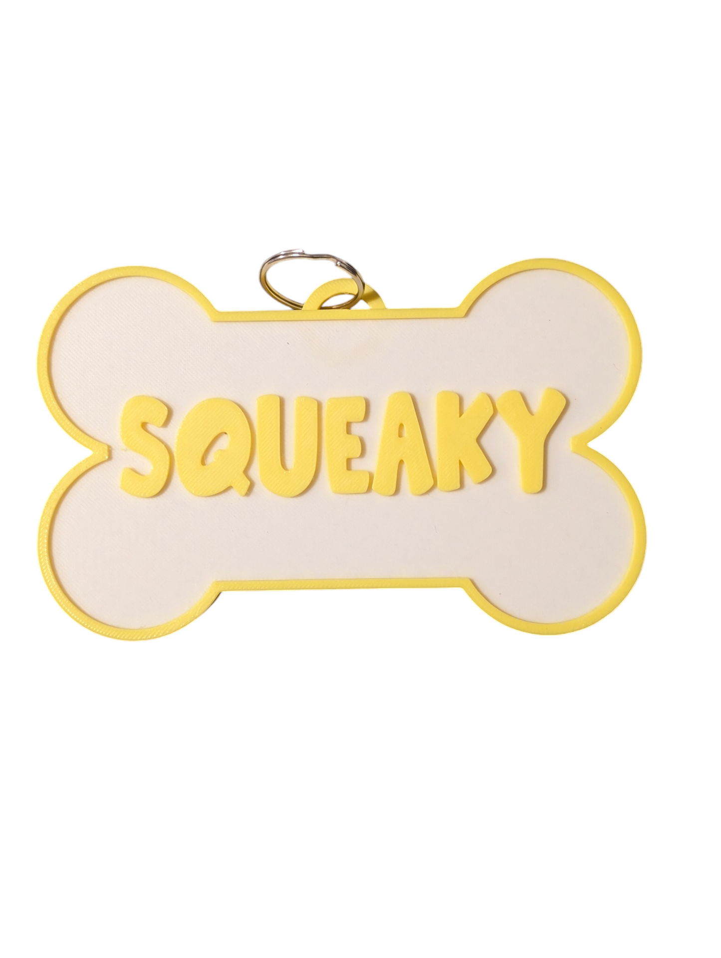 YELLOW SQUEAKY Fursuit Collar Tag