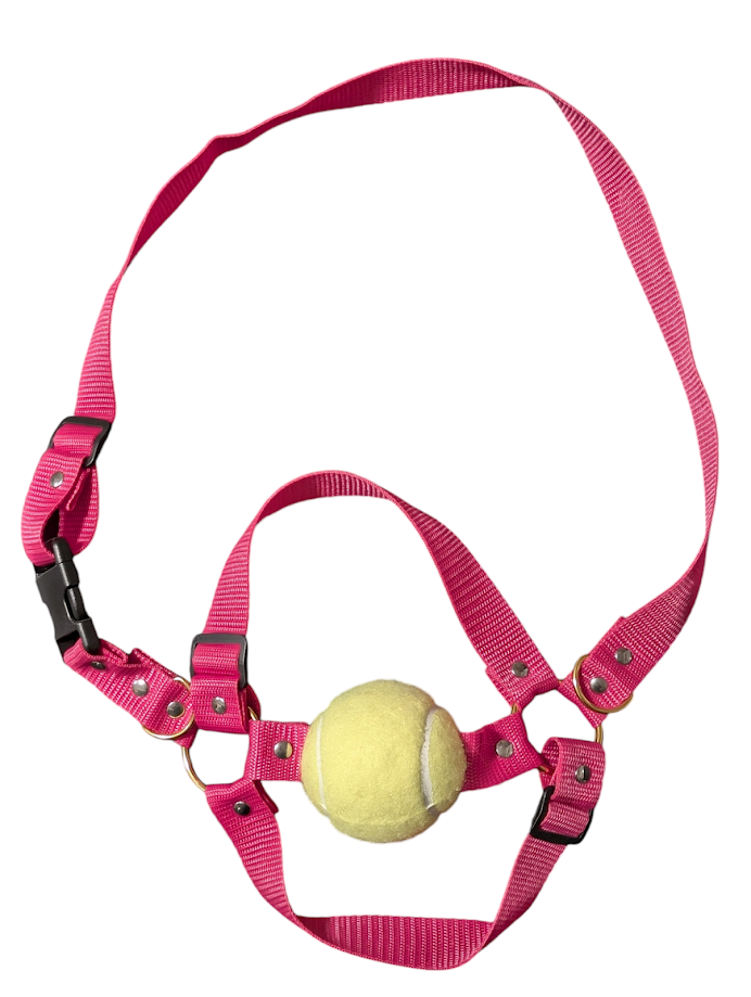 HOT PINK tennis-ball Fursuit Muzzle