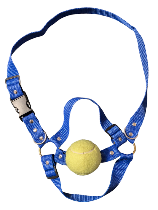 ROYAL BLUE tennis-ball Fursuit Muzzle